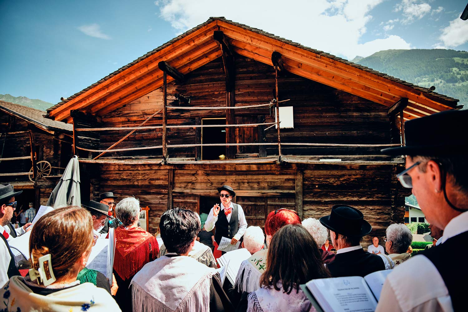 A Cobva dè Contèi, groupe de patoisants de Conthey, Grand marché des terroirs alpins du Palp Festival © Cyril Perregaux